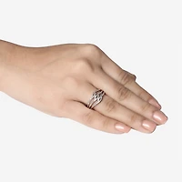Limited Quantities! Womens 1/10 CT. T.W. Natural White Diamond Sterling Silver Cocktail Ring