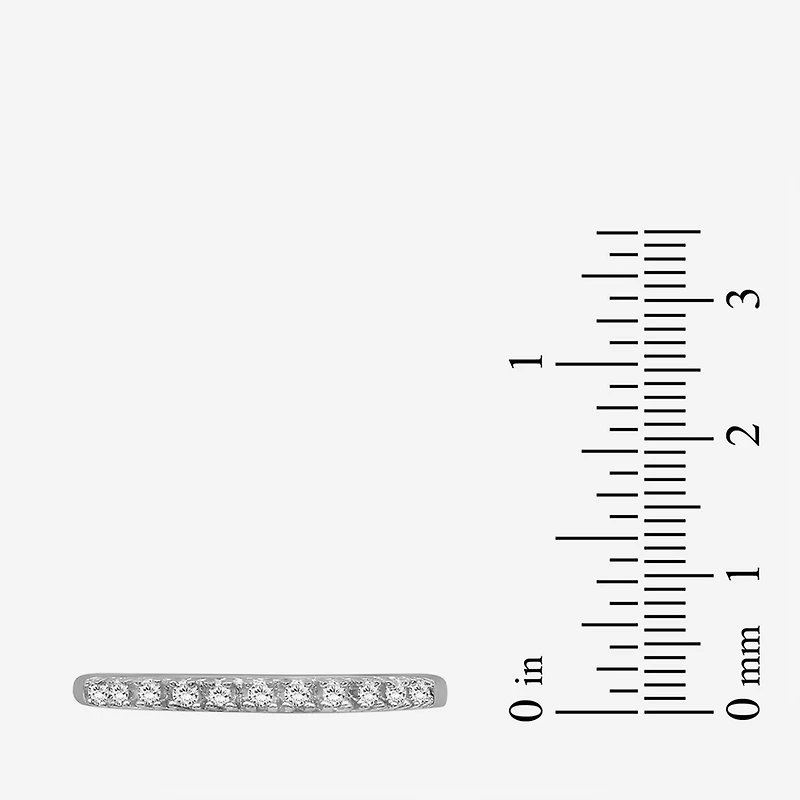 Limited Quantities! Womens 1/10 CT. T.W. Natural White Diamond Sterling Silver Wedding Band