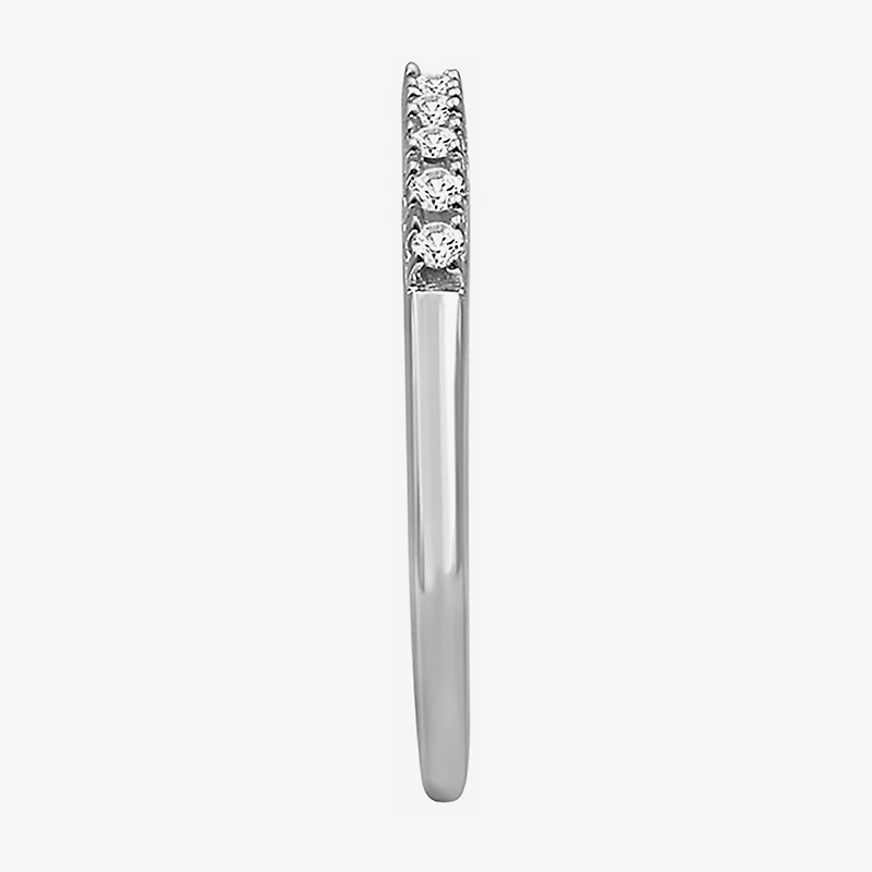 Limited Quantities! Womens 1/10 CT. T.W. Natural White Diamond Sterling Silver Wedding Band