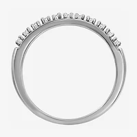 Limited Quantities! Womens 1/10 CT. T.W. Natural White Diamond Sterling Silver Wedding Band