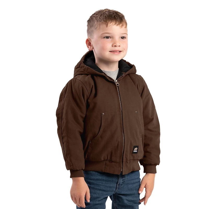 Berne Little & Big Kid Unisex Hooded Heavyweight Quilted Jacket