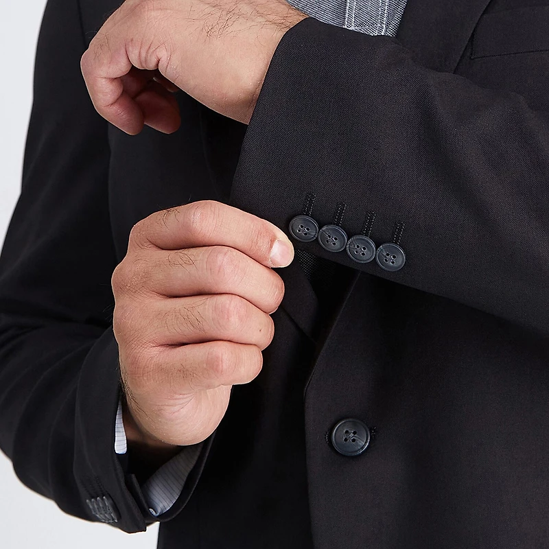 Haggar Smart Wash Premium Mens Stretch Fabric Classic Fit Suit Jacket