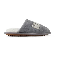 Dearfoams Mama Bear Plaid Scuff Womens Memory Foam Slip-On Slippers