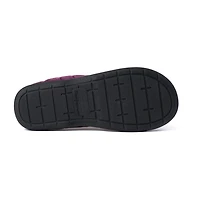 Dearfoams Darcy Velour Scuff Womens Memory Foam Clog Slippers