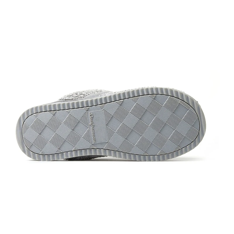 Dearfoams Serena Marled Chenille Scuff Womens Memory Foam Slip-On Slippers