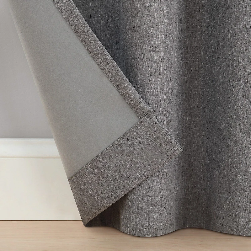 Eclipse Cannes Magnitech Rod Pocket 100% Blackout Single Curtain Panel