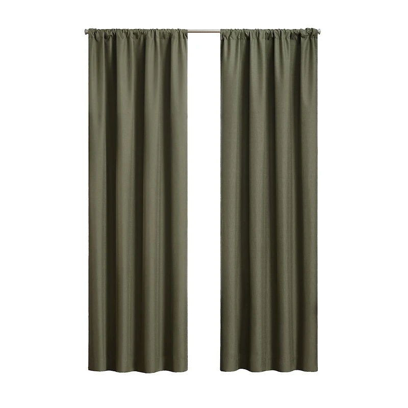 Eclipse Kendall Rod Pocket Blackout Single Curtain Panel