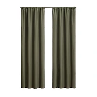 Eclipse Kendall Rod Pocket Blackout Single Curtain Panel