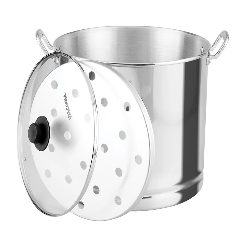 Vasconia 32-qt. Steamer and Tamale Pot with Glass Lid