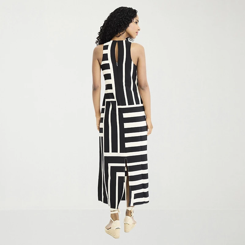 Clover And Sloane Womens Crew Neck Sleeveless Maxi Dress
