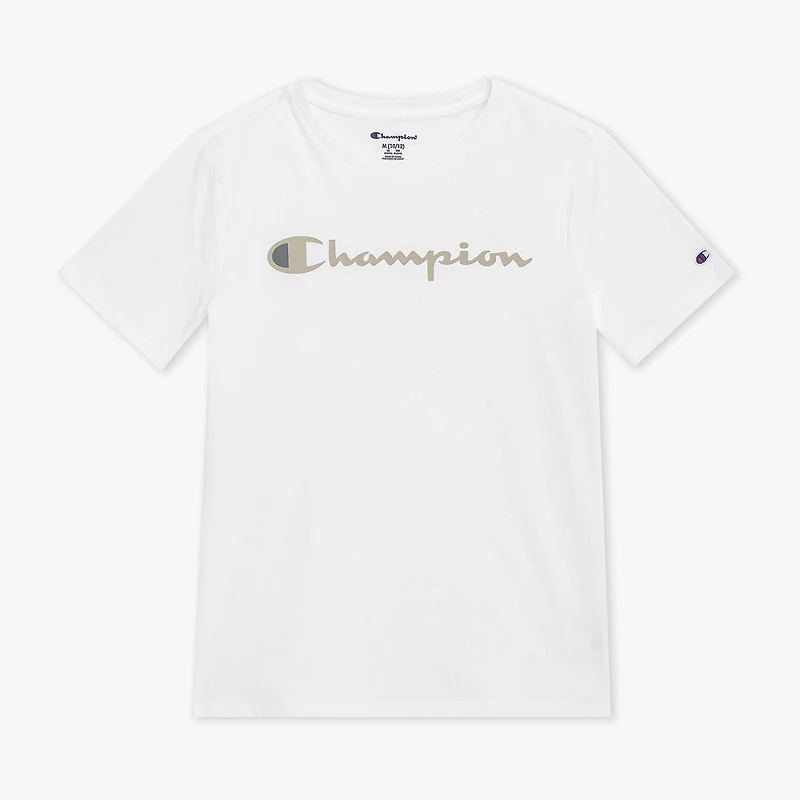 Champion Big Kid Boys Round Neck Short Sleeve Regular Fit Graphic T-Shirt