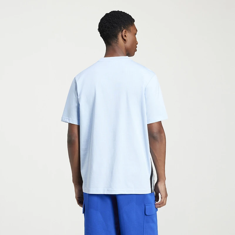 adidas 3 Stripe Jersey Mens Crew Neck Short Sleeve Active Big and Tall T-Shirt
