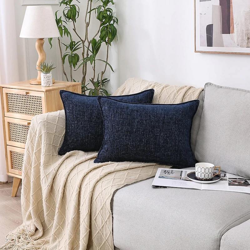 Chenille 14x20 Lumbar Pillow