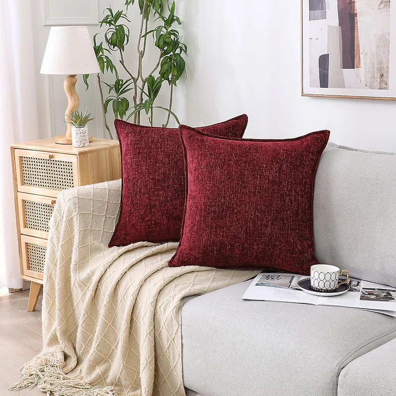 Chenille 20x20 Square Throw Pillow