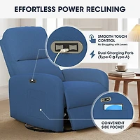 INK+IVY Curved Slope-Arm Recliner