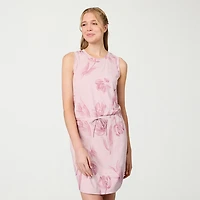 Free Country Womens Crew Neck Sleeveless A-Line Dress