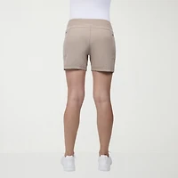 Free Country Womens Mid Rise Stretch Fabric Active Pull-On Short