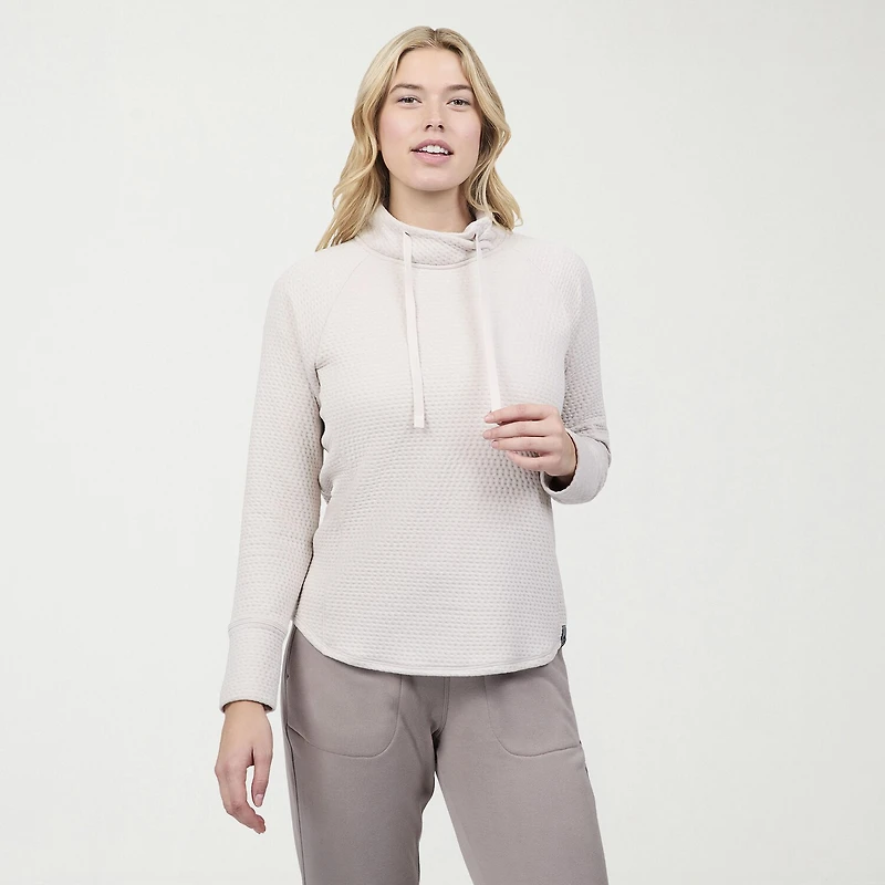 Free Country Womens Cowl Neck Long Sleeve Sweatshirt
