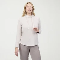 Free Country Womens Cowl Neck Long Sleeve Sweatshirt