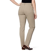 Gloria Vanderbilt Womens Misses Long High Rise Stretch Fabric Tapered Leg Jean