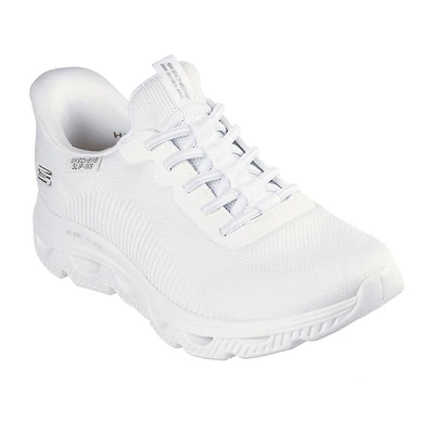 Skechers Bobs Hands Free Slip-Ins Sport Arc Wave Womens Slip-On Walking Shoes