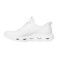 Skechers Bobs Hands Free Slip-Ins Sport Arc Wave Womens Slip-On Walking Shoes