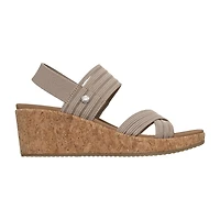 Skechers Womens Arch Fit Beverlee 2.0 Wedge Sandals