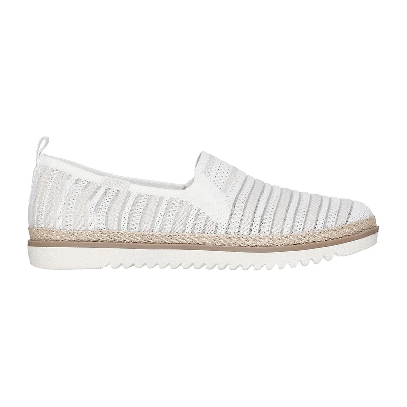 Skechers Bobs Flexpadrille Lo So Chic Womens Round Closed Toe Slip-On Shoe