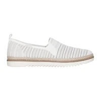 Skechers Bobs Flexpadrille Lo So Chic Womens Round Closed Toe Slip-On Shoe
