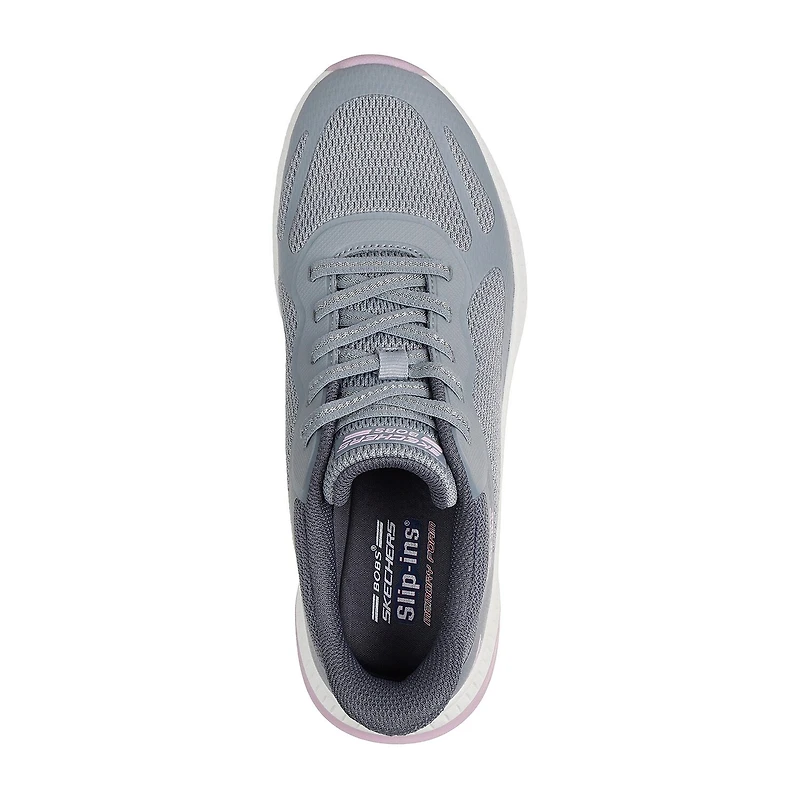 Skechers Bobs Hands Free Slip-Ins Sport Squad 4 Womens Slip-On Walking Shoes