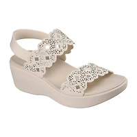 Skechers Womens Parallel Sass Daz Wedge Sandals