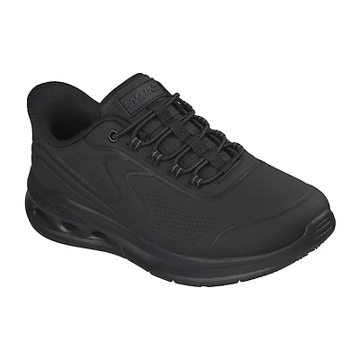 Skechers Hands Free Slip-Ins Arc Waves Womens Round Closed Toe Work Shoes