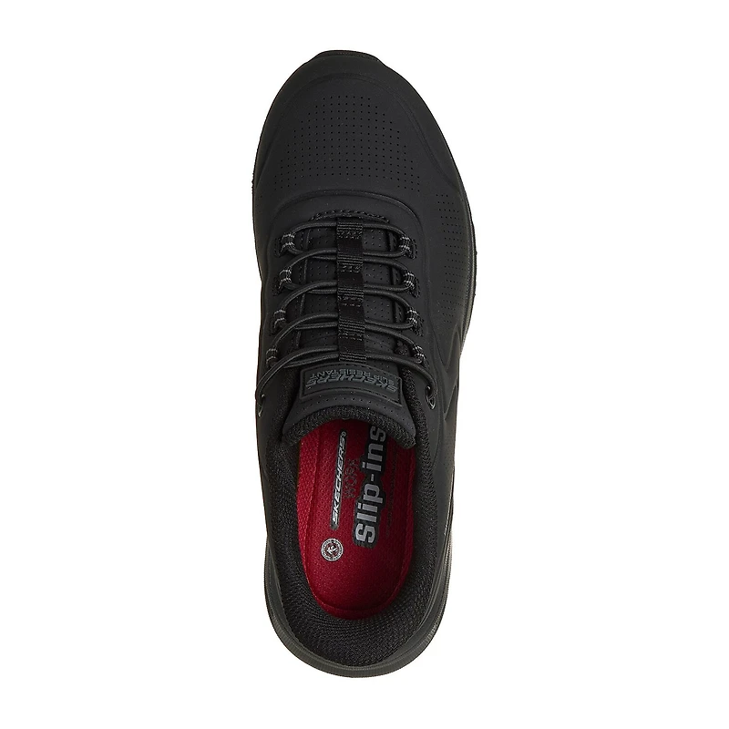 Skechers Hands Free Slip-Ins Arc Waves Womens Round Closed Toe Work Shoes