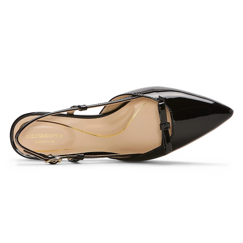 Liz Claiborne Harty Womens Pointed Closed Toe Cone Heel Pumps