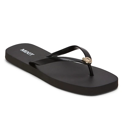 Mixit Womens Embellished Flip-Flops