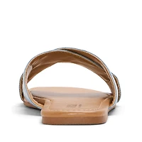 a.n.a Womens Embroidery Slide Sandals