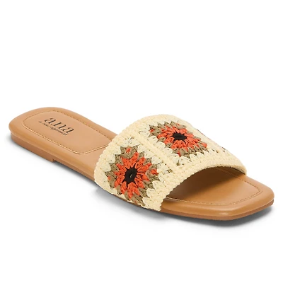 a.n.a Womens Crochet Slide Sandals