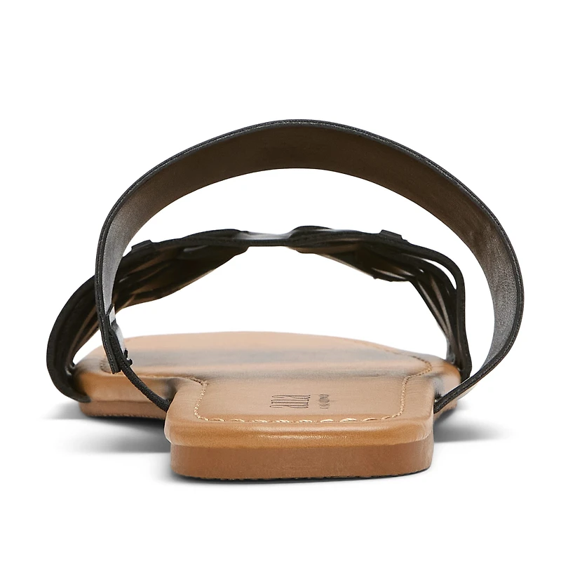 a.n.a Womens Dual Band Slide Sandals