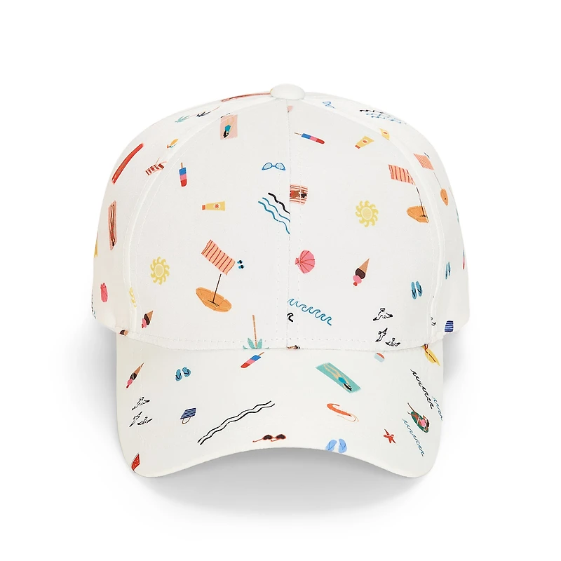 SOL and MER Tie Back Printed Womens Baseball Cap