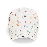 SOL and MER Tie Back Printed Womens Baseball Cap