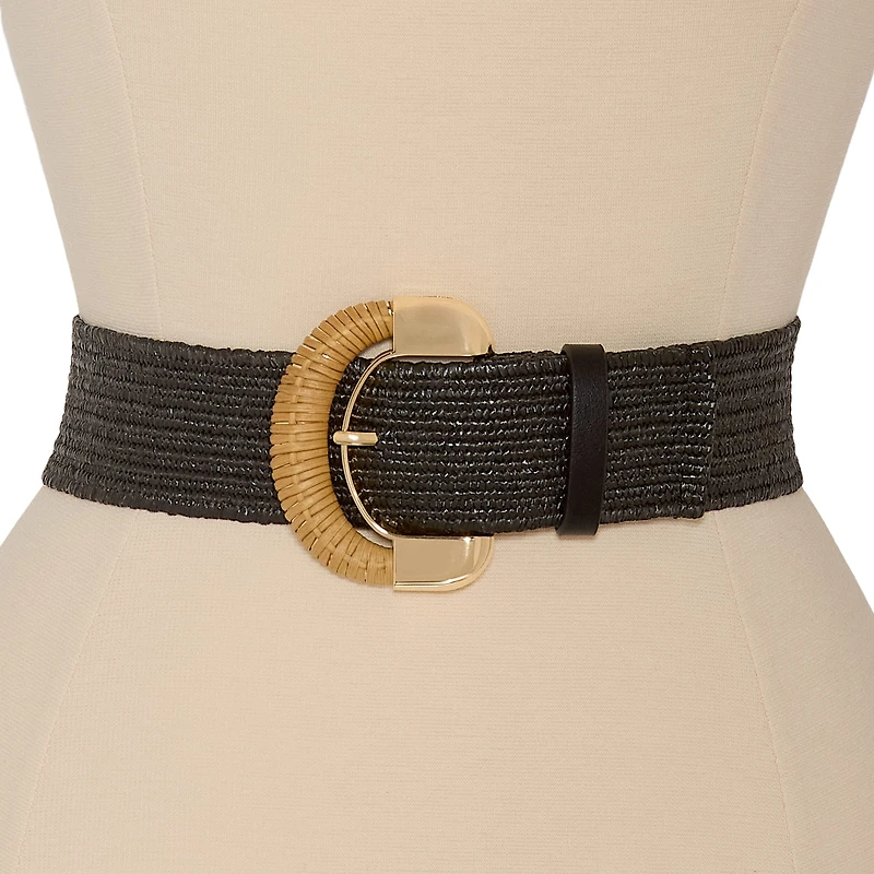 Liz Claiborne Half Rattan Womens Belt