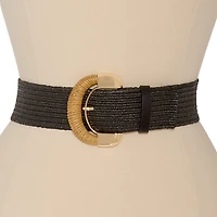 Liz Claiborne Half Rattan Womens Belt