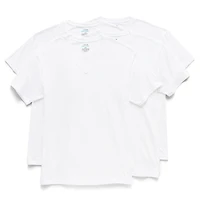 Stafford Dry + Cool Mens 4 Pack Short Sleeve V Neck MOISTURE_WICKING T-Shirt