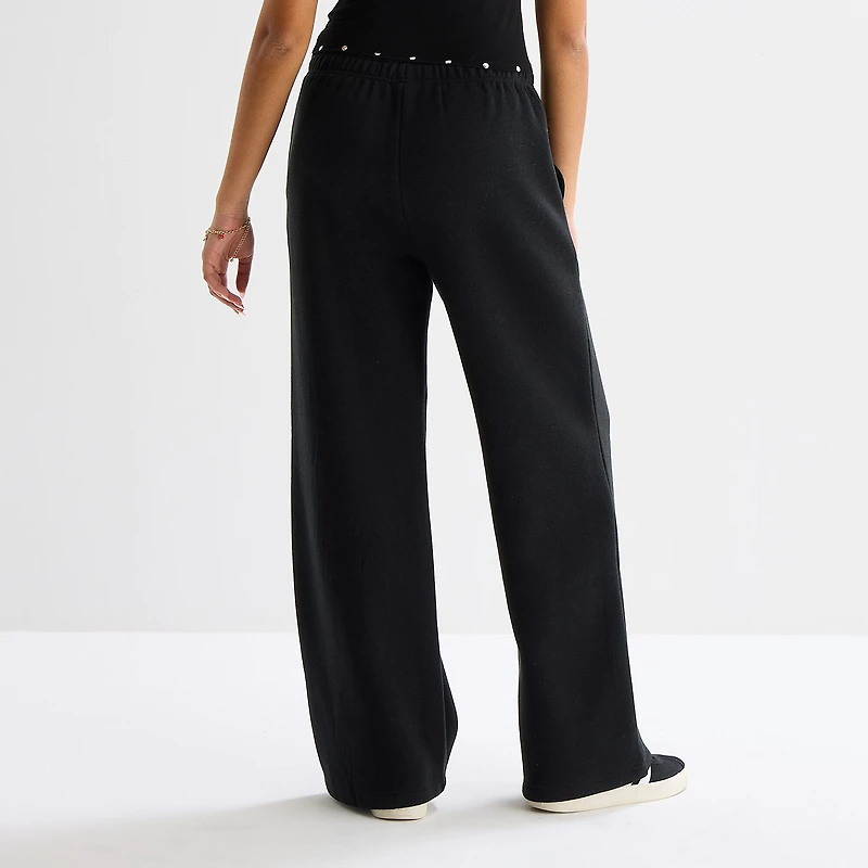 Forever 21 Womens Juniors Wide Leg Sweatpant