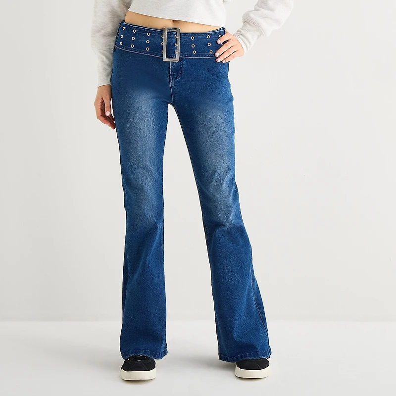 Forever 21 Womens Juniors Flare Leg Jean