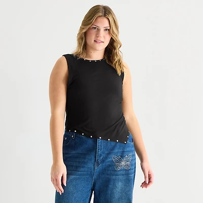 Forever 21 Womens Juniors Plus Sleeveless Tank Top