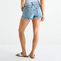 Arizona Womens 2 1/2" Low Rise Juniors Denim Short