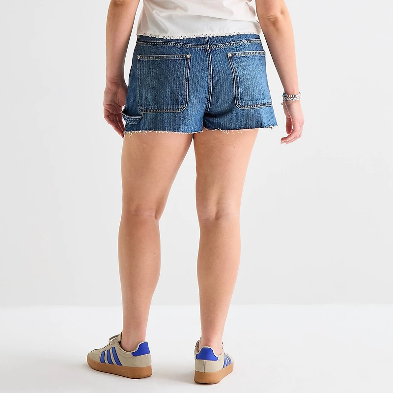 Arizona Womens 2" Low Rise Juniors Denim Short