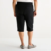 Liz Claiborne Lisa Womens Plus Straight Capri Pant
