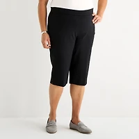 Liz Claiborne Lisa Womens Plus Straight Capri Pant